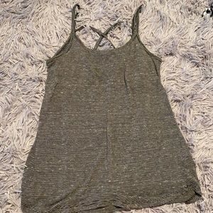 White and black striped tank!